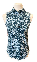 Bad Birdie Women's Teal Print Sleeveless Golf Polo Size XS MSP$78-1