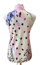 Jamie Sadock Pastels with Black Sleeveless Golf Top Size XS MSP$100-2