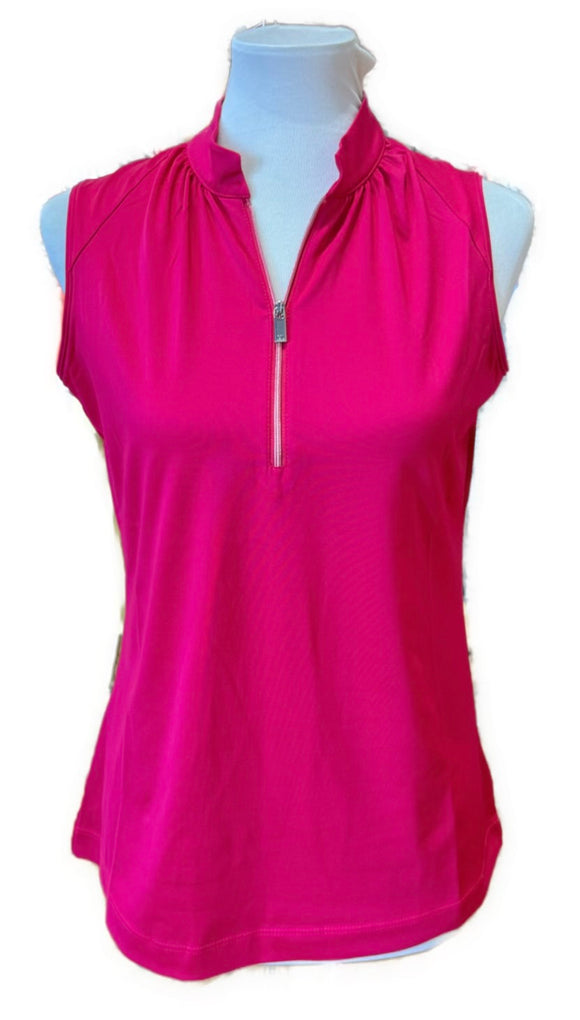 Tail Activewear Magenta Sleeveless Golf Top Size M MSP$90