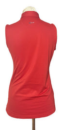 Greg Norman Woman's Red Pique Polo w/Logo Size S-2