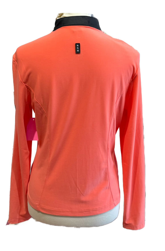 Jamie Sadock Coral & Black Full-Zip Jacket Size M MSP$119