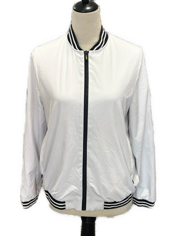 Women's Swing Control Full-Zip Mid-Weight White Jacket Size S