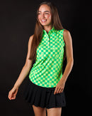 New Sunday Swagger Women's Gridlock Sleeveless Golf Polo-1