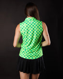 New Sunday Swagger Women's Gridlock Sleeveless Golf Polo-2