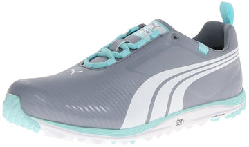 New Puma Faas Lite Tradewinds Womens Golf Shoes White/Aqua Size 8.5