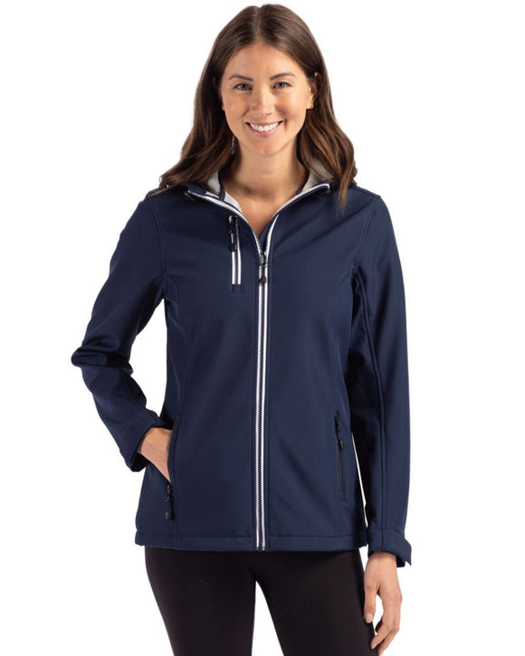 New Women's Clique Telemark Eco Stretch Full-Zip Hooded Jacket MSP$70
