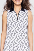 New Golftini Simply Elegant Sleeveless Cool Girl Golf Polo S MSP$108-1