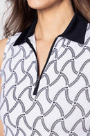New Golftini Simply Elegant Sleeveless Cool Girl Golf Polo S MSP$108-2