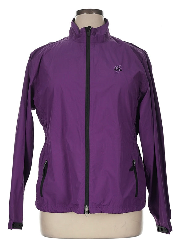 Zero Restriction Women's Purple Tour Series Rain Jacket w/ Logo Size XL