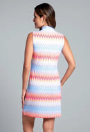 New Ibkul Susan Sleeveless Zip Mock Dress MSP $128-2