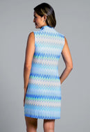 New Ibkul Susan Sleeveless Zip Mock Dress MSP $128-4