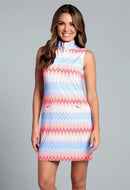 New Ibkul Susan Sleeveless Zip Mock Dress MSP $128-5