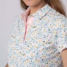 New Swannies Women's Megan Golf Polo - Flamingo MSP$70