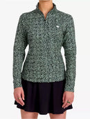 Bad Birdie 1/4 Zip Mock Pullover - Mint Chip Size L MSP $100-1