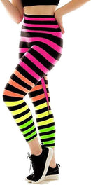 New K-Deer Women's Josephine Stripe Activewear Legginngs Size XS MSP$108-1
