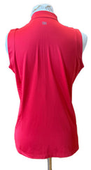 Tail Activewear Red Sleeveless Golf Top Size M MSP$90-2