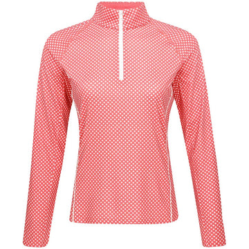 New Women's RLX Red Sky Summer Stars 1/4 Zip Pullover w/ Logo  Size L  MSP$148
