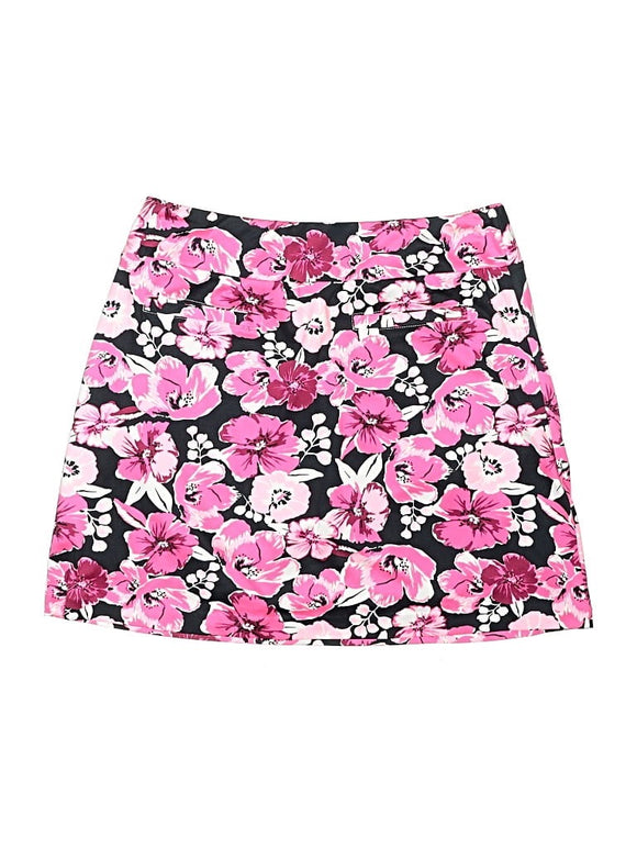 Tail Activewear Pink & Black Floral Golf Skort Size S