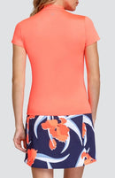 New Tail Activewear -Jaz Short Sleeve Golf Top - Zest MSP$87-2