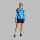 New G/Fore Women's Blur Floral Tech Jersey Golf Pullover Size S MSP$140-2