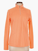 Kjus Women's Orange Sense Half Zip Lite Pullover Size M. MSP$199-1