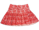 GGBlue Women's Red & White Print Pleated Golf Skort Size L-2