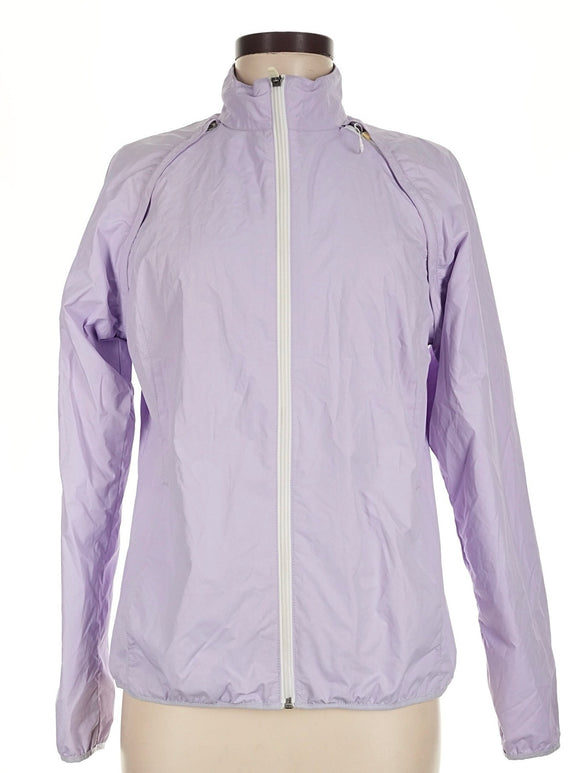 Lady Hagen Lavender Full-Zip Windbreaker Jacket/Vest Size M