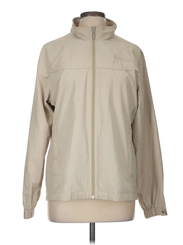 Kate Lord Women's Tan Full-Zip Jacket w/ Logo Size M