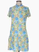 Tail Activewear Neale Ditsy Daisy Golf Dress Size M MSP$107-1