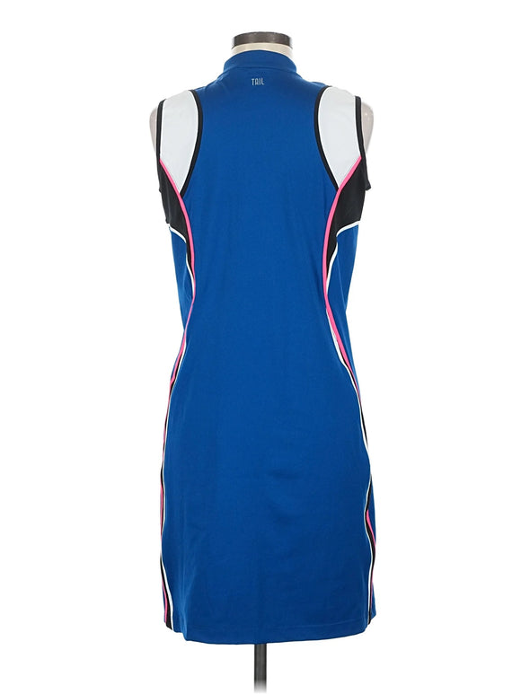 New Tail Activewear Blue Color Block Sleeveless Golf Dress Size M MSP$109