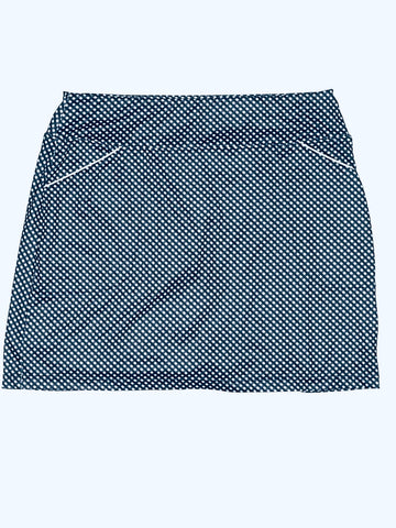 Kate Lord Navy & White Check Golf Skort Size M