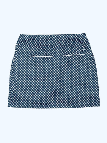 Kate Lord Navy & White Check Golf Skort Size M - 0