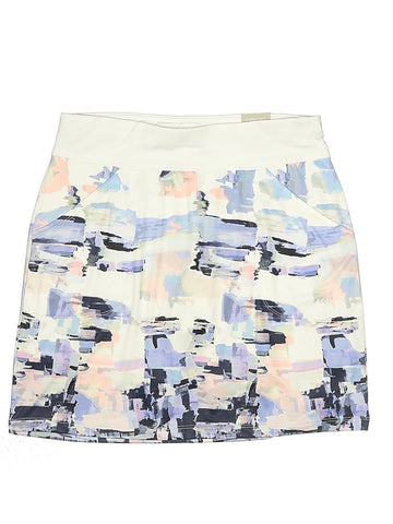 New Kate Lord Water Color Abstract Golf Skort Size S