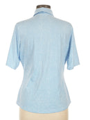 GGBlue White & Blue Polka Dot Half Sleeve Golf Polo Size M-2