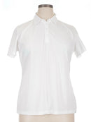 Lady Hagen White Pique Short Sleeve Golf Polo Size XL-1
