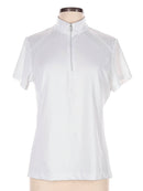 Tail Activewear White Zip Mock Golf Top Size L MSP$90-1