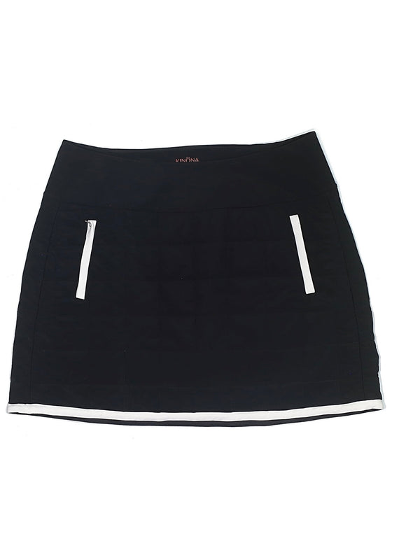 New Kinona Sport Black Quilted and Cozy Skort Size XL MSP$128
