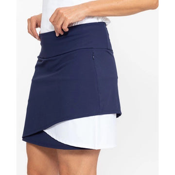 New Kinona Sport Navy Wrap it Up Golf Skort Size M MSP$128 - 0