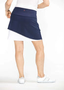 New Kinona Sport Navy Wrap it Up Golf Skort Size M MSP$128-3