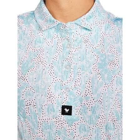 New Bad Birdie Women's Cactus Cooler Sleeveless Golf Polo Size S MSP$72