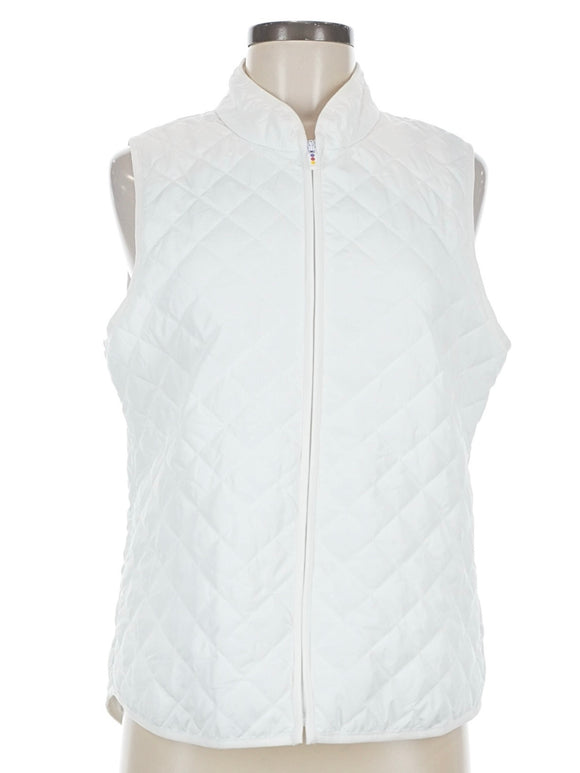 Swing Control Women's White Quilted Golf Vest Size M MSP$