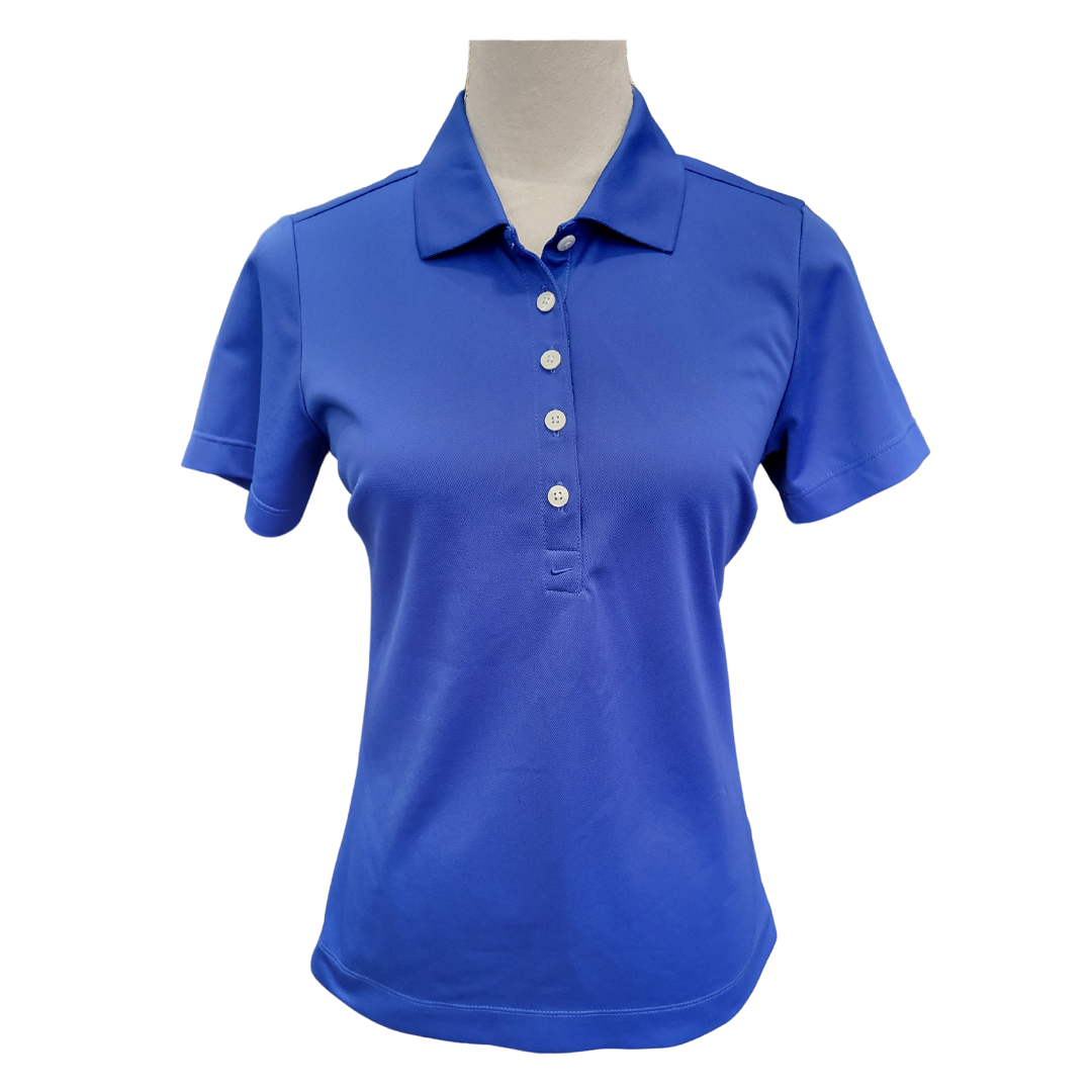 Nike Golf Women's Dri-Fit Royal Blue Short Sleeve Polo Size S