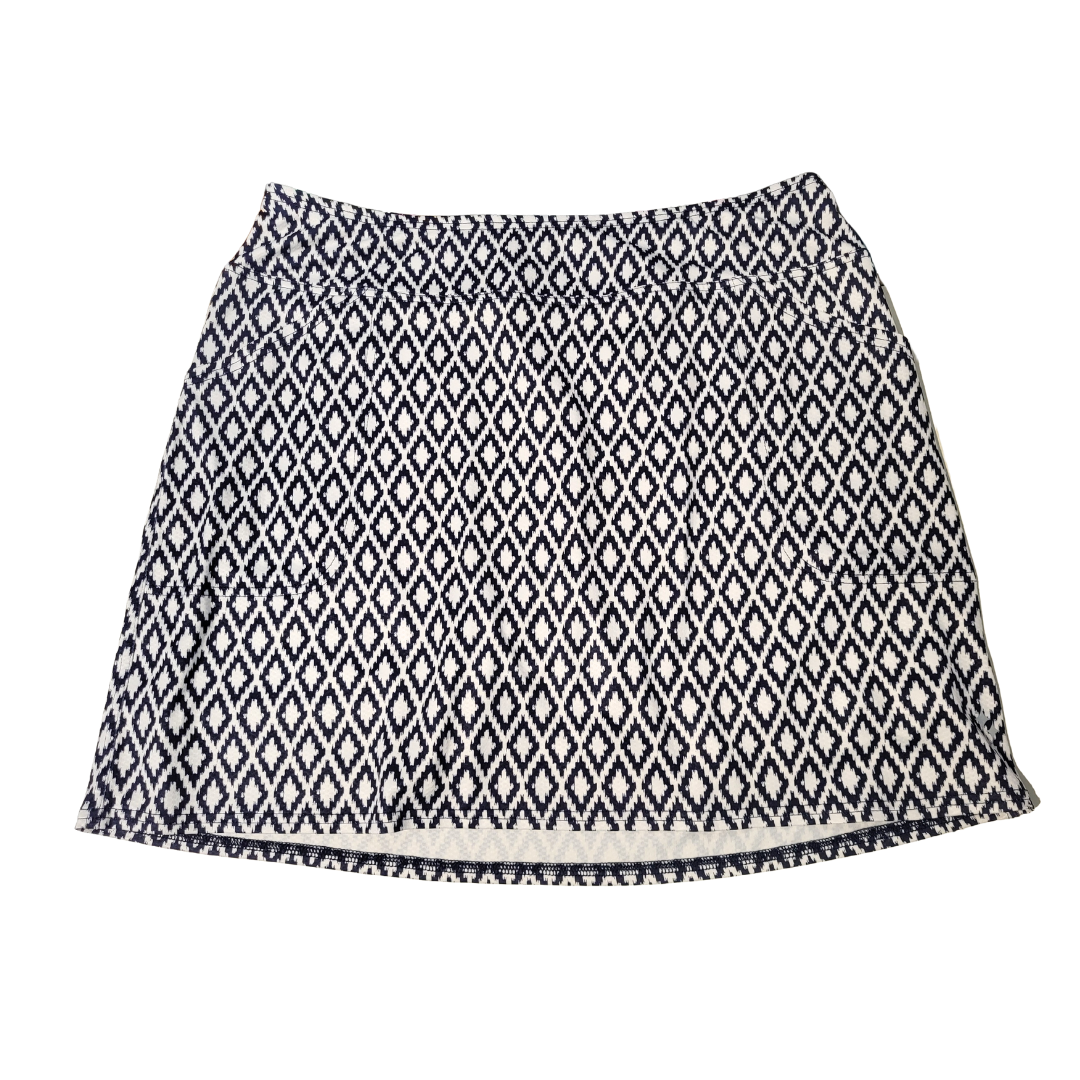 Jofit Navy & White Printed Mina Skort Size XL. MSP$78