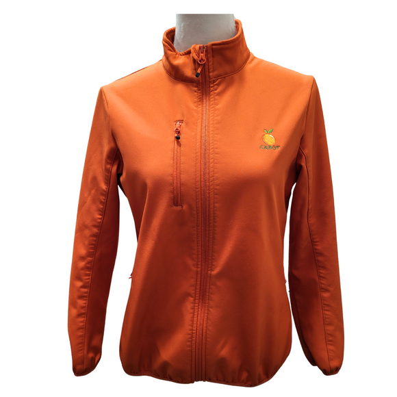 Clique Dark Orange Full Zip Jacket w/ Logo Size S