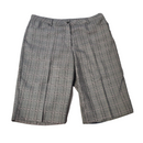 Monterey Club Gray & Pink Plaid Women's Golf Shorts Size 14-3
