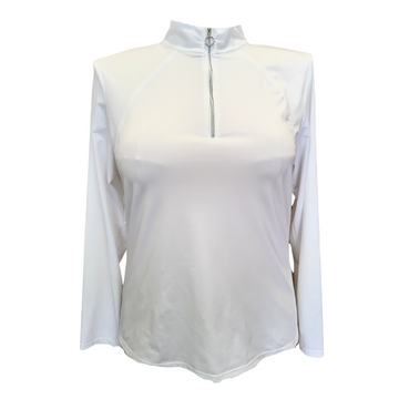 Tail Activewear Women's White Zip Mock Golf Pullover Size XL MSp$90 - 0