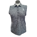 Under Armour Gray Heather Sleeveless Polo w/ Chautauqua Golf Club Logo Size XL-2