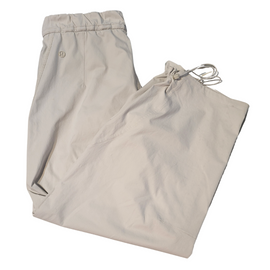Buy tan Lululemon Women&#39;s Drawstring Crop Pants Size M MSP$128