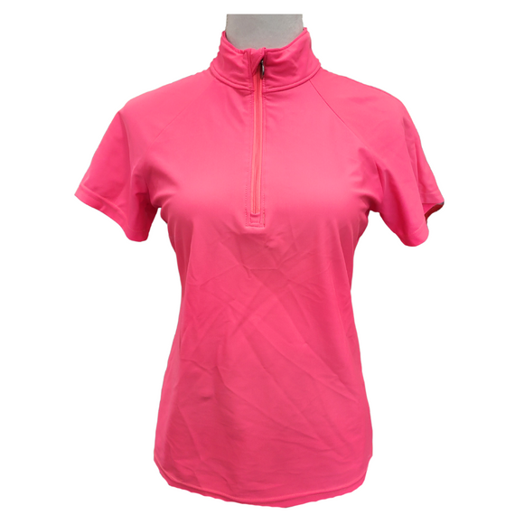 Tzu Tzu Lucy Hot Lava Short Sleeve Golf Top Size M MSP$110