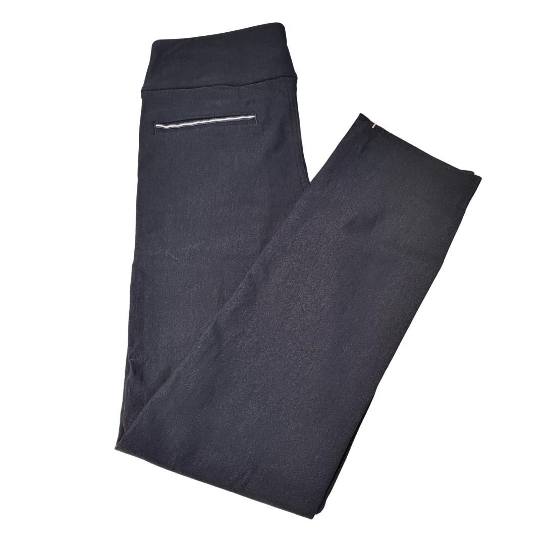 Golftini Pull-On Navy Pants w/ White Racing Stripe Size S MSP$136 - 0